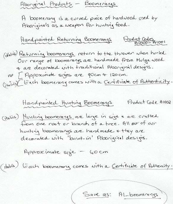 Text for A1_Boomerangs